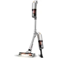 TurboTronic aspirateur sans fil - CV11 - aspirateur 2en1 balai et à main, 120 W, puissance d’aspiration 11 kPa, filtre HEPA, technologie cyclonique, brosse LED Argent