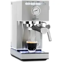 Klarstein Pausa Machine à espresso 1350 watts 20 bars de pression Réservoir d'eau : 1,4 litre Acier inoxydable
