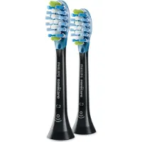 Philips C3 Premium Plaque Defence - Lot de 2 + noir + têtes de brosse à dents soniques - HX9042/33