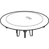 Geberit FBS d90 à 150,678 chrome 243775, 1 pièce.