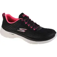 SKECHERS Femmes, Baskets, Go Walk 6 - Un noir lumineux à couper le souffle, Noir, (36)