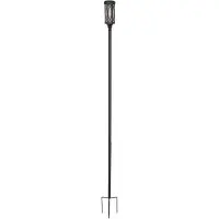 Star Trading Lampe solaire d'allée LED'Folke' alu/verre, brun, warmwhite LED