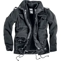 E.M.P. Merchandising Handelsgesellschaft Veste d'hiver de - Veste Army Vintage - M - 5XL - pour Homme - noir - Taille 5XL