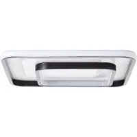 Brilliant Cava LED Plafonnier 40x40cm blanc/noir G99383/75