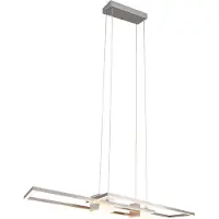 TRIO Luminaires Suspension ALBANY BHT 100x150x28 cm gris Lampe suspendue