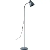 LINDBY Lampadaire , Tebbi, Gris, Salon / séjour, Métal