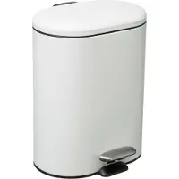 Five Poubelle à pédale SILIFLEX, 6 L, blanc