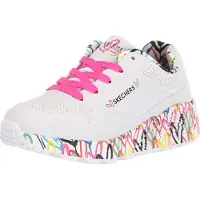 SKECHERS Baskets basses enfant UNO LITE - LOVELY LUV filles - Blanc - 39