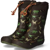 Bisgaard Bottes thermiques - Brown Dino - - 36 - Bottes en Caoutchouc