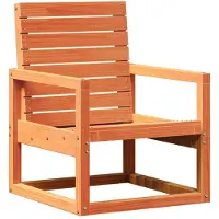 vidaXL Chaise de jardin brun cire 57,5x63x76 cm pin massif