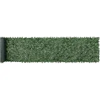 Vevor Haie Artificielle 99x502 cm Brise Vue Clôture de Lierre Artificiel Intimité Support en Tissu Maillé et Joint Renforcé Déco Fausses Feuilles pour Jardin