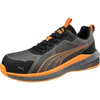 Puma Chaussures de sécurité Slide gris/orange basses S1PS conformes à la norme EN ISO 20345:2022 S1PS ESD FO HRO SR gris Taille 48