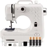 Clatronic 263990 Machine à coudre NM 3795, blanc / argent