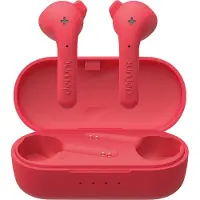 DeFunc True MUSIC | Écouteurs intra-auriculaires sans fil avec microphone intégré (rouge)