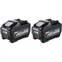 Makita 2x BL 4050 F batterie 40 V max. 5,0 Ah / 5000 mAh Li-Ion XGT ( 2x 191L47-8 ) IP64 avec indicateur de charge