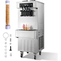 Vevor Machine à Glace Molle Rendement 20-28 L/h