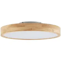 LINDBY Plafonnier , Lanira, dimmable, Bois, Salon / séjour, Bois, Moderne