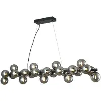 LUCANDE Suspension , Naelen, dimmable, Gris, Cuisine, Métal, Moderne