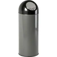 Huismerk Collecteur de déchets PUSH, Poubelle, Gris