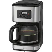 Clatronic 263337 KA 3642 Kaffeemaschine silber, 14 Tassen
