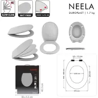 Spirella Abattant Wc Thermo Dur Neela Pétrole Mat - Charnières Abs Chromé
