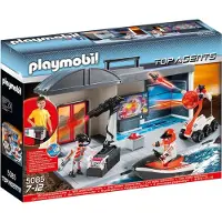 Playmobil Top Agents 5085 - Base Secrète Transportable Des Top Agents