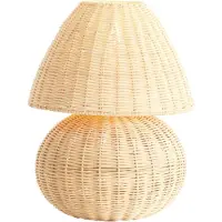 Light & Living Lampe de table en rotin Mavon Ø 27,5 cm - rotin naturel
