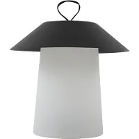LINDBY Kalina LED Portable Extérieur Lampe de Table Noir/Blanc