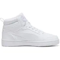 Puma Baskets hautes 'Rebound v6' gris / blanc