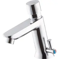 Deante Timed washbasin mixer with temperature control - without closing the drain