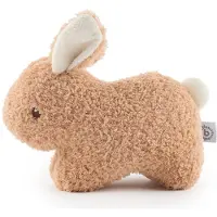 KG Bieco Peluche Bieco « Fine », lapin en bouclé avec une carotte qui couine | 20 cm | Peluche lapin pour bébé | Peluche lapin, doudou, lapin en peluche, peluche pour bébé, pour filles
