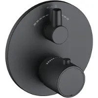 Kludi ZENTA SL Mitigeur thermostatique encastré pour bain et douche, pour 2 consommateurs, avec inverseur