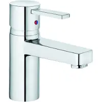 Kludi ZENTA Mitigeur monocommandé pour lavabo, hauteur de bec 65mm, sans garniture d'écoulement, chrome, 382510575