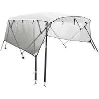vidaXL 4-Bow Bimini-Top avec panneaux latéraux en maille 243x(230-244)x137 cm