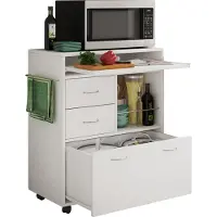 VCM Chariot de cuisine | Chariot avec tiroirs et étagère | Dimensions Chariot env. H. 86 x W. 70 x D. 40 cm | Roulable | Chariot de service Kicha
