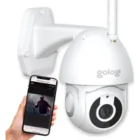 Gologi Superior Caméra d'extérieur - Caméra d'extérieur avec vision nocturne - Caméra de sécurité filaire - Caméra de sécurité - 3MP - Avec wifi et application - Blanc