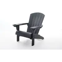 Keter 247060 Alpine Adirondack Garden Chair, Graphite Grey