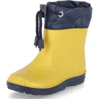Beck Bottes en caoutchouc bleu marine / jaune