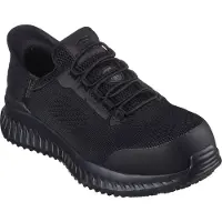 SKECHERS Baskets de travail pour homme TILIDO - FLETCHIT SLIP-INS 200206EC BLK noir, pointure : 42 EU