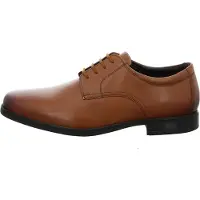 Clarks pour homme. 26162017 Howard Walk chaussures en cuir marron (42), Plat, Lacets, Casuel
