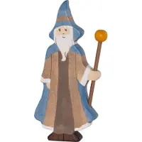 Gollnest & Kiesel Holztiger Holz Magicien Figurine de jeu faite main en bois