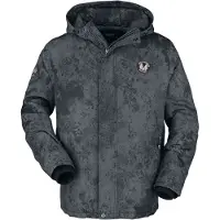E.M.P. Merchandising Handelsgesellschaft Manteau d'hiver de - Manteau avec large imprimé dans - S - M - pour Homme - noir - Taille S