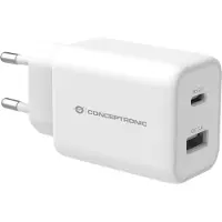 Conceptronic ALTHEA11W Ladegerät 2Port 33W,1xUSB-C PD weiß
