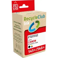 RECYCLECLUB inktcartridge - Inktpatroon - Alternatives pour Canon PG-545XL Noir 15ml et CL-546XL Couleur 15ml -