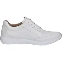 Caprice Femmes Baskets Chaussures à lacets Fermeture éclair Cuir 9-23721-44, Taille:38 EU, Couleur:Blanc