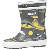 Aigle Bottes enfant BABY FLAC PLAY2 filles - Gris - 19