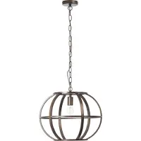 Brilliant Basia Lampe à suspendre 48cm noir acier 99252/46