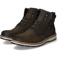 Rieker Bottines à lacets gris / olive
