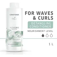 Wella Après-shampooing nourrissant pour cheveux ondulés et bouclés Nutricurls (Waves & Curls Conditioner), 1000 ml