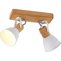 LINDBY Plafonnier , Merela, dimmable, Bois, Salon / séjour, Bois, Scandinave